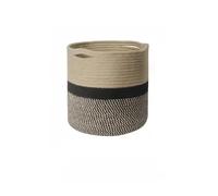 Cesta De Almacenamiento Tejida Con Cuerda De Algodón, Cubo Ligero De Lujo for Ropa Sucia, Ropa Sucia for El Hogar, Plegable, Varios(Black,XL)