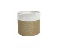 Cesta De Almacenamiento Tejida Con Cuerda De Algodón, Cubo Ligero De Lujo for Ropa Sucia, Ropa Sucia for El Hogar, Plegable, Varios(White,XL)