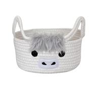 Cesta De Almacenamiento Tejida - Contenedor De Cestas De Cuerda Tejida , Cesta De Juguetes De Cuerda De Algodón Para Animales , Cajas De Almacenamiento Versátiles , Cestas Decorativas Para Guardería