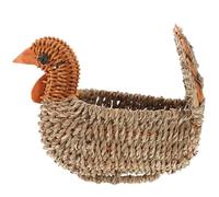 Cesta de Almacenamiento Tejida de Madera Diseño de Pavo Varios estilos