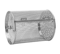 Pssopp Cesta de Asador Cesta de Horno de Asador de Acero Inoxidable Jaula de Horno Giratoria de 360 Grados para Hornear Tuercas Herramienta para Asar Barbacoa