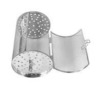 Cesta de asador de acero inoxidable para barbacoa, utensilios para hornear, cocina casera, grano de café, parrilla para barbacoa, tambor tostador, nueces para hornear, cesta de maní, 12 * 18 cm