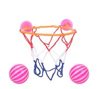Cesta de baloncesto para baño, juego de tiro con 2 pelotas, juego de juego con ventosas para niños y niños pequeños, mini patio de juegos interior, juego de juguetes impermeable para ducha, inodoro