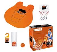 Cesta de baloncesto para cuarto de baño - Mini juego deportivo de aseo, ligero y portátil, juguete atractivo para la oficina en casa, material resistente a las salpicaduras | Divertido juego de aros