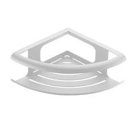 Cesta de baño angular Dhanu (20 x 20 x 9 cm, Acero inoxidable, Blanco)