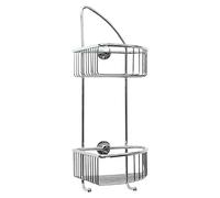Cesta de baño angular DK210 (18 x 20,5 x 42,5 cm, Cromo)