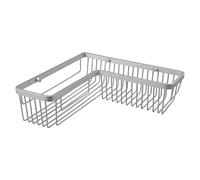Cesta de baño angular Ice (30 x 30 x 8,5 cm, Plateado)