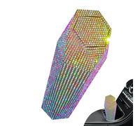 Cesta de basura para coche, atraído por diamantes de imitación - Termica con Coperchio e Manico | Para viajes y viajes por carretera, camping, camión, SUV, furgoneta, autocaravana