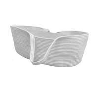 Cesta de bebé Moisés - Saco de bebé de cuerda de algodón, capazo para bebé Moisés portátil | Cama nido de bebé plegable de cuerda de algodón, cesta portátil para recién nacidos, para el hogar, salón