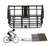 Cesta De Bicicleta Delantera - Cesta De Marco De Bicicleta Duradera | Almacenamiento Del Manillar Delantero | Cestta De Biciclieta Frente Adecuada Para Ciclismo, Compras De Comestibles