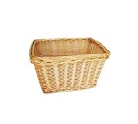 Cesta De Bicicleta Delantera Rectangular De Mimbre MvTek
