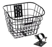 Cesta de bicicleta, elegante soporte para manillar frontal extraíble, multiusos para mascotas y almacenamiento, triciclos para adultos, ideal para llevar frutas, comestibles y artículos esenciales