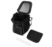 Cesta de Bicicleta para Perros Impermeable Transpirable y Transpirable para transportador de Perros Mochila para Viajes al Aire Libre (Negro)