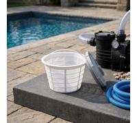 Cesta de bomba de piscina de repuesto para Hayward 27180-009-000 Skim Master SPX1070E - Trampa de filtro de malla 40 mejorada para hojas de escombros - Jaula de filtro ABS 21 x 13 x 14,6 cm (acero