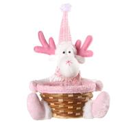 Cesta De Canasta - Canasta De Navidad Vacía | Cubierta Vacía, Santa Claus Snowman Elk Gnome Doll Holiday Storage Castets | Decoración Del Contenedor De Bocadillos Para Golosinas De Algodones De Gallet