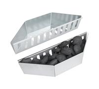 Cesta de carbón para barbacoa Weber - Accesorio BBQ para parrillas de bola de 57 cm - Cestas de carbón y bandeja de carbón - Compatible con las parrillas de carbón Weber 7403 y One-Touch