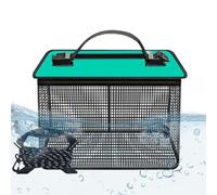 Cesta de cebo de gran capacidad, cesta flotante para peces capturados, cesta plegable para peces , soporte para peces capturados, red de portátil, jaula de almacenamiento de cebo de