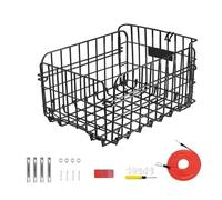 Cesta de Ciclismo Plegable para Bicicleta de montaña, Cesta Trasera Reflectante, Cesta Universal para Verduras, Accesorios para Bicicleta OP_11