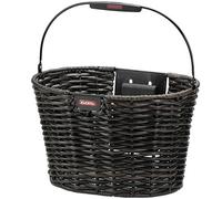 Cesta de clics trenzada Klickfix Structura Oval 16L marrón negro asa 39x28x24 c