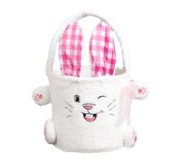 Cesta De Conejito Peluche Pascua - Decoração De Recipiente Giratório Feito Com Impressão 3D,Bolso De Almacenamiento Pascua | Para Varanda Pátio Jardim Casa Quarto E Alpendre