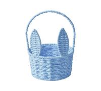 Cesta de conejo, transportador de huevos tejido a mano, ligero diseño hecho a mano, toque decorativo, perfecto para salón, dormitorio, , 7,87 x 7,87 x 10,24 pulgadas