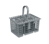 Cesta de cubiertos de plástico gris lavavajillas Original Indesit C00257140 Whirlpool Bauknecht 482000023046 compatible con grie2b gie2b aic afe rfc rbc ruc lft ldq lkf lfs lfz lff fdl fdf lbf