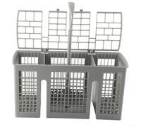 Cesta de cubiertos de repuesto para Bosch para siemens para lavavajillas Neff - Jaula de plástico con 6 secciones y tapa 228 x 90 x 117 mm