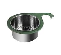 Cesta de desagüe para fregadero: diseño de , estante de esquina, acero inoxidable | Filtro de tamiz alto para cocina, organizador de receptor de alimentos compacto estante para limpieza de cocina