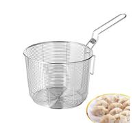 Cesta de desagüe para patatas fritas, fideos y más | Mini cesta de acero inoxidable para patatas fritas, aperitivos, comida rápida | Cesta pequeña para colador para hogar y restaurante