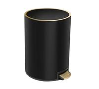 Cesta de desecho redonda de la lata de la basura del cierre suave del cubo del pedal de acero inoxidable con la base antideslizante de la tapa del sello del olor interior del cubo interior fácil de li