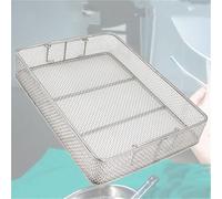 Cesta de Desinfección de Instrumentos de Malla de Acero Inoxidable Medical 304, Cesta de Malla de Esterilización de Operación de Instrumentos, para Cirugía Dental, WWFKWEMK, a, 30 * 25 * 7cm