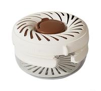 Cesta de drenaje con tapa para lavar productos, drenar el exceso de agua y almacenar artículos a temperaturas más frías (marrón)