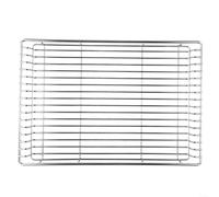 Cesta de drenaje de acero inoxidable sin costuras para mesas plegables de camping, mejora tu configuración (cesta poco profunda)