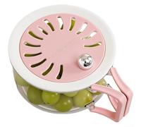 Cesta de drenaje de cocina versátil con tapa de sellado, plegable, para frutas, verduras, lavadora, colador, diseño antiobstrucción, recogedor de residuos de alimentos, construcción ligera de PP PET