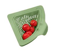 Cesta de drenaje de fregadero de esquina - Soporte de esponja magnético de cocina | Colador y colector de alimentos para fregadero de cocina - Para residuos, desperdicios de alimentos, sobras y frutas