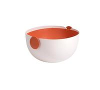 Cesta de drenaje de frutas, colador de verduras, colador, hogar, bar, hotel, cocina, accesorios reutilizables, color blanco y naranja