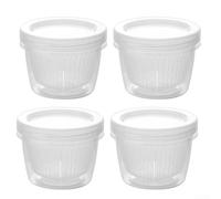 Cesta de drenaje de polipropileno reutilizable para refrigerador y cocina, cuenta con malla de drenaje rápido de agua y diseño apilable de ahorro de espacio para almacenamiento de productos