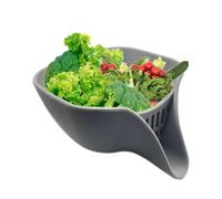 Cesta de Drenaje Multifuncional - Para Escurrir, Lavar y Enjuagar - Alimenticio - Utensilio de Cocina Multifuncional, Colador de Alimentos y Cuenco Filtro para Drenar, Lavar y Enjuagar Verduras y Frut