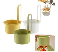 Cesta de Drenaje para Fregadero, 3 Piezas Cesta Coladora para Fregadero de Cocina Filtro Colador de Alimentos, Cesta de Filtro Colgante para Alimentos y Frutas de Basura
