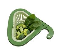Cesta de drenaje para fregadero, colector de alimentos sin taladro, filtro de residuos de alimentos, para verduras, frutas, esponja, lavar platos, preparación del hogar, cocina, baño, picnic, hotel