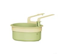 Cesta de drenaje para fregadero de cocina, 10 x 15 x 3.6 pulgadas, bolsa de almacenamiento de restos de alimentos con filtro de malla fina desmontable para eliminación de residuos sin esfuerzo en