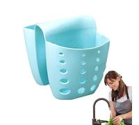 Cesta de drenaje para sillín, cesta de secado sin costuras, cesta de drenaje de esponja para sillín, organizador de fregadero con desagüe para lavabo doble