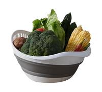 Cesta de drenaje plegable - Colador de pasta pequeño | Two-in- Kitchen Vegetable Rack For Storage and Washing | Space Saving - For Fruits Vegetables - Convenient Rinse Drain Store - Sink Access