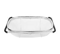 Cesta de drenaje plegable de acero inoxidable para fregadero de cocina, para lavar, enjuagar, frutas, verduras, Material seguro de calidad alimentaria, herramienta de cocina