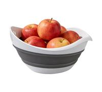 Cesta de drenaje plegable de gran capacidad con asa, colador de verduras, escurridor de pasta, colador de cocina, para lavar el hogar, encimera, despensa, restaurante, camping, frutas