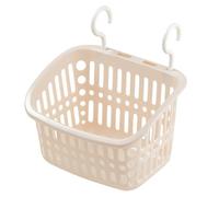 Cesta de ducha colgante de plástico para colgar, cesta de almacenamiento con gancho y orificios de drenaje, cestas de ducha pequeñas que ahorran espacio para ducha interior, baño, cocina, dormitorio,