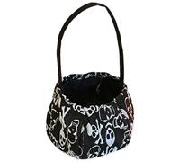 Cesta de dulces de Halloween, bolsa de transporte reutilizable, 16x13x3cm, un cubo de trato para niños, truco de vacaciones o contenedor de tratos, diseño de almacenamiento compacto, para la celebraci