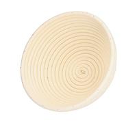 Cesta de Fermentación Juego de Cesta de Fermentación Redonda Cesta de Fermentación Cesta de Fermentación de Mimbre Cesta de Pan Forma de Pan para Hornear Sostiene Masa Forma de (Redondo Blanquecino