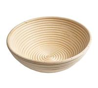 Cesta de fermentación redonda de 20 cm de diámetro, altura de 8 cm para pan y masa de 500 - 600 g, cesta redonda ideal de fermentación de caña de rota natural, cesta Banneton Proof, accesorio para