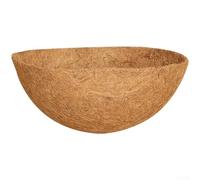 Cesta de fibra natural transpirable hecha a mano con forro de fibra de coco para plantas en maceta para el hogar, jardín, balcón, colgar en la pared (E)